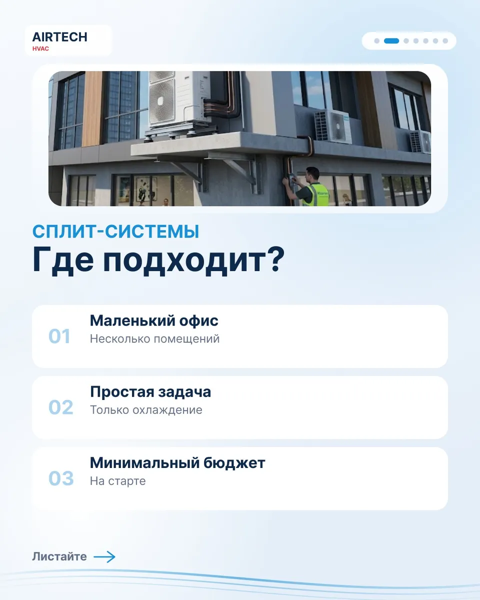 ❄️ **VRF или десятки сплит систем? Какое решение выгоднее для вашего объекта?**